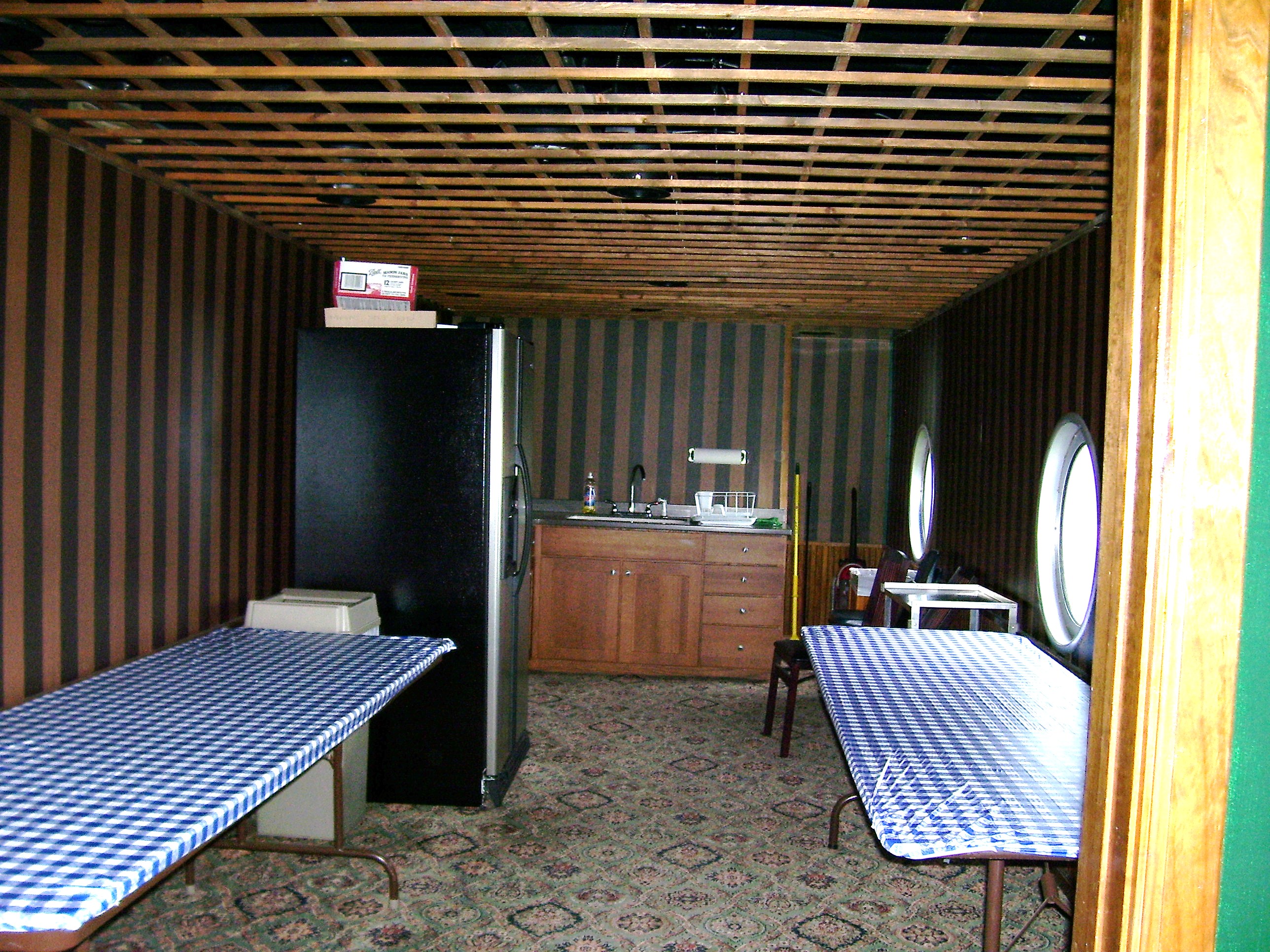 Dining Car Kitchen Area