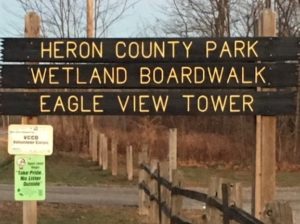 Heron County Park Sign