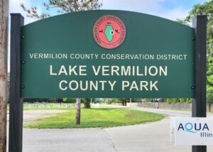 Lake Vermilion County Park sign